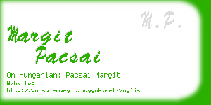 margit pacsai business card